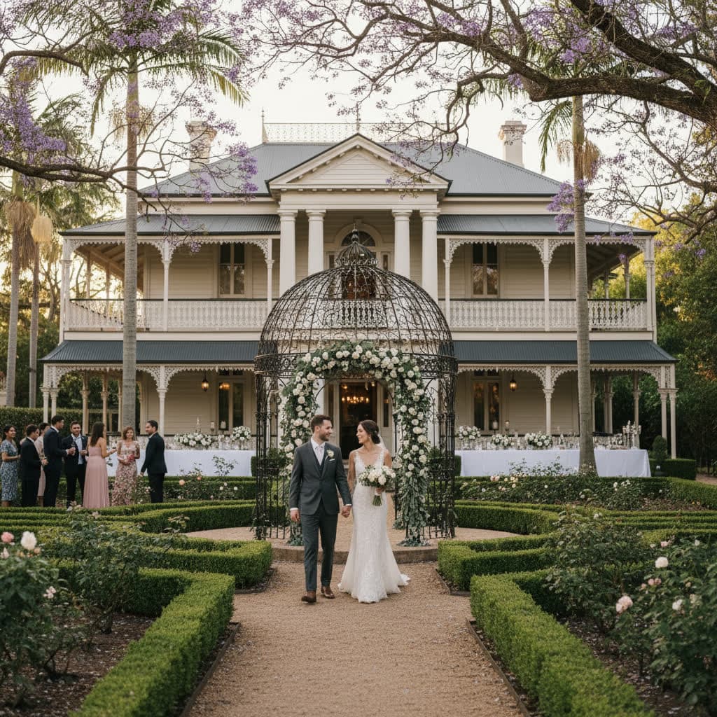 Heritage garden estate wedding venue in Toowoomba